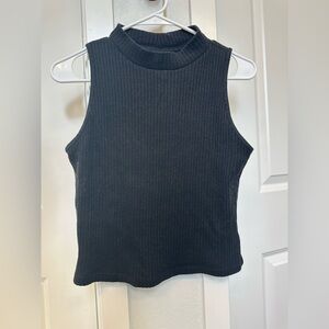 Old Navy Black Ribbed Sweater Tank